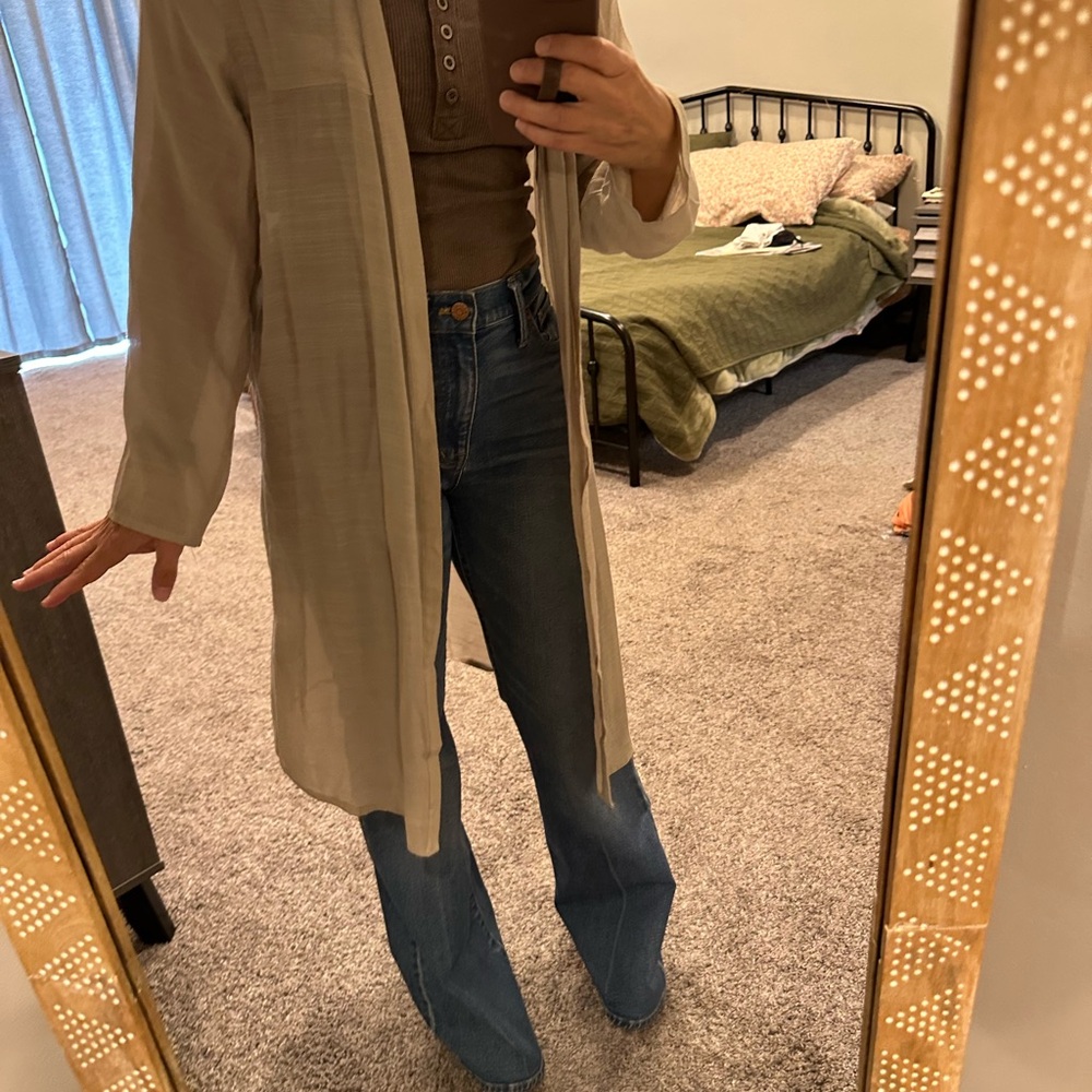 Cream Long Cardigan Size XS